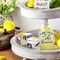 Lemon Decor Vintage Truck Decor with Mini Faux Lemons and Wooden Crate Summer Tabletop Decor Lemon Decorations for Home Desk Shelf Farmhouse Kitchen Centerpieces for Tables- Cream